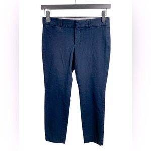 Banana Republic Petite  Sloan Slim Ankle Pant Navy Blue w Stretch